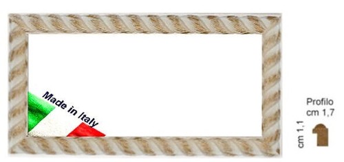 Cornice bianca intaglio - , a