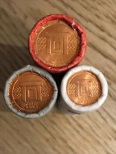 N. 3 ROLL DA 1+2+5 CENT. MALTA ANNO 2008 - 150 MONETE - FDC