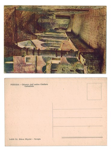 Postcard perugia chiostro - postcard,