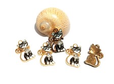 4pz charm ciondolo Gatto  in
