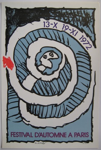 Alechinsky pierre affiche - alechinsky,