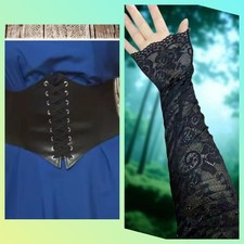 Corsetto Nero E Manica Gothic Dark