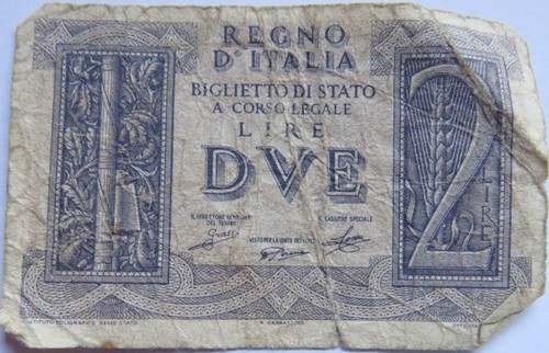 Banconota lire italia - banconota, 2