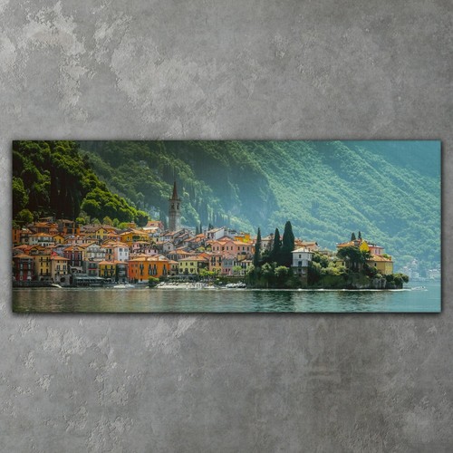 Lago como italia costa - di,