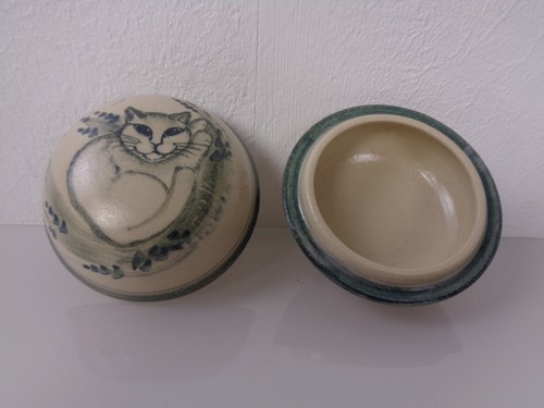 Vintage ceramica lattina - lattina, gatto