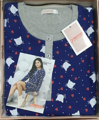 Camicia notte donna manica - notte,