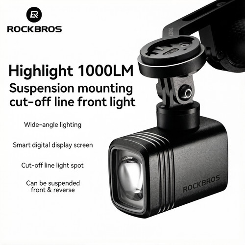 Rockbros fari smart - fari, 1000