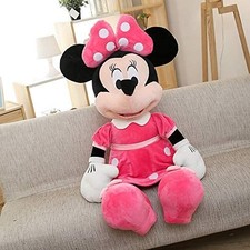 Peluche MINNIE DISNEY 30 cm rosa  pois bianchi