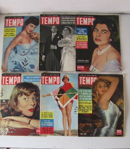 Tempo sei riviste d epoca - tempo, d'epoca