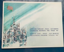 Vaticano 1998 folder emissione con Italia e San Marino