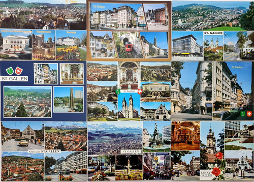 Cartoline san gallo lotto - cartoline,