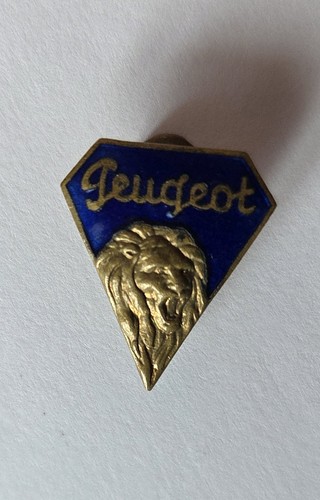 Vintage enamel peugeot logo - vintage,