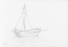 Poster barca a vela oceanica -