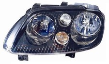 Faro Fanale Anteriore per Volkswagen Touran 2003-2006 Parabola Nera Sinistro