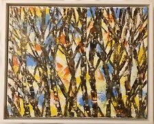 Quadro “Il bosco” dipinto a olio su tela 40 x 50 cm ,compresa cornice americana