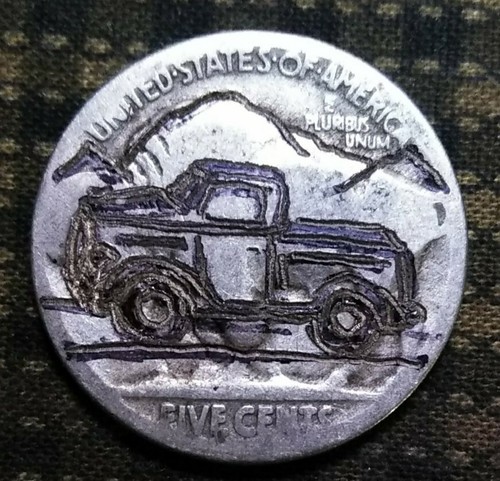 Hobo nickel intagliato mano - hobo, a
