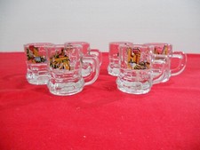 BICCHIERINI BICCHIERI DA LIQUORE VINTAGE IN VETRO MINI BOCCALE SAN MARINO