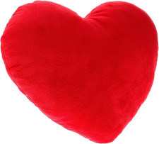 Cuscino Cuore Peluche Rosso