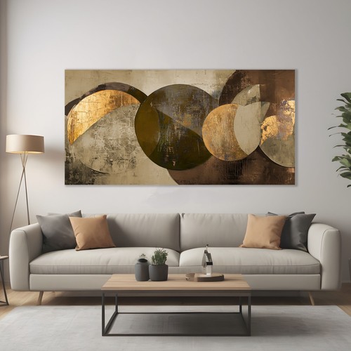 Oro sfere neutre quadro - oro,