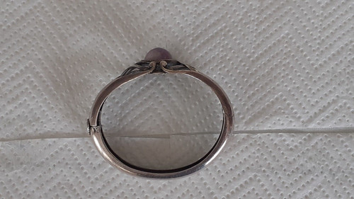 Bracciale argento ametista - bracciale,