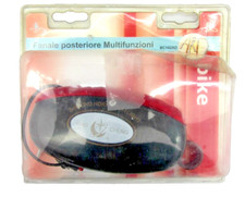 Fanale posteriore bicicletta bici multifunzioni segnale luminoso e acustico