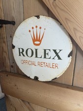 ROLEX shop Enamel Sign