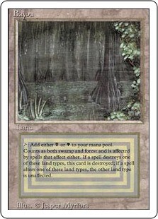 Magic mtg bayou revised - revised,