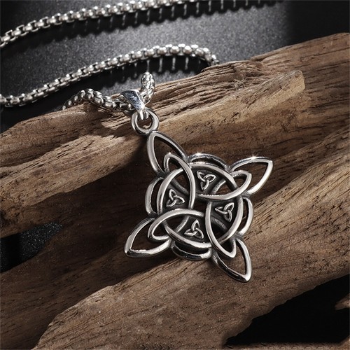 Collana nodo strega acciaio - collana,