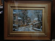 Antonio Asturi Vico Equense 1904-1986 "Neve a  Montechiaro" Opera Autentica!