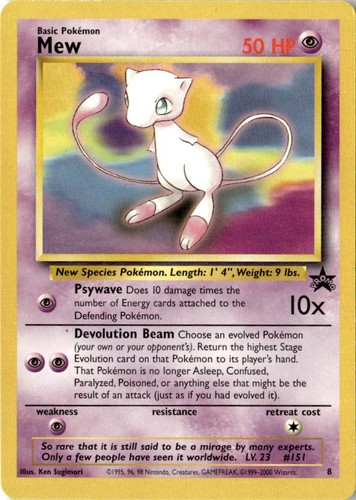 Mew wizards black star promo - black,