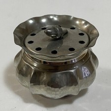 Ars Labor Metalartis Piccola Coppa con Coperchio Peltro Portaoggetti Contenitore