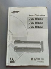 Manuale / Istruzioni Francese Lettore Registratore DVD Samsung HR753/755/756