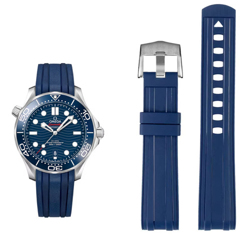 20mm blue rubber - blue, end