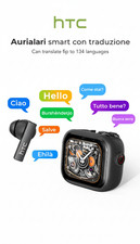 Cuffie Auricolari Smart || Display Touch || Traduzione AI || Modello HTC-NE40