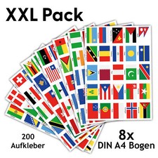 200 Länderfahnen Bandiere Set