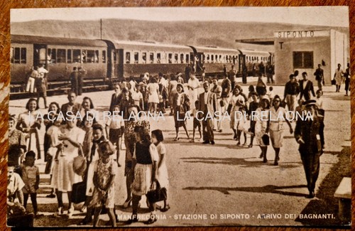 Cartolina manfredonia stazione - cartolina,