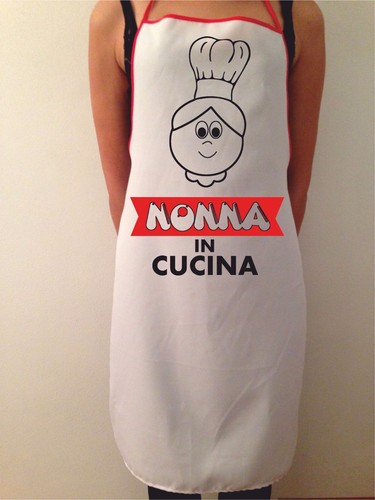 Grembiule bianco cucina donna - grembiule,