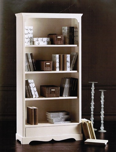 Libreria laccata bianca - libreria,