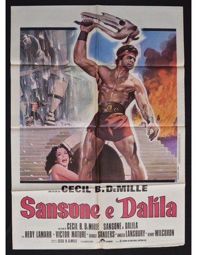Manifesto sansone dalila - sansone, e