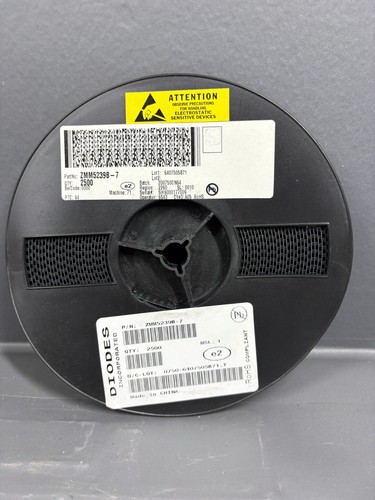 2500x diodi inc zmm5239b - inc., zmm5239b-7