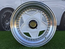 4X 15 " 4X100/4X108 Ferrari Billetta Stile Bianco Ruote Per : E30, Honda, Ford