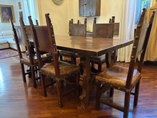 tavolo antico intarsiato di