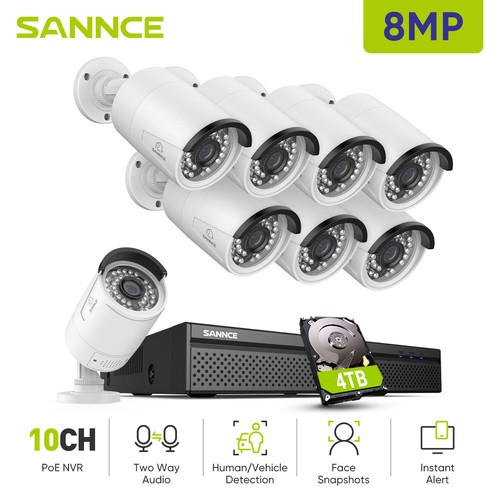 Sannce 8mp poe - sannce,