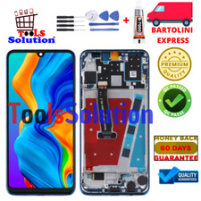 DISPLAY ORIGINALE HUAWEI P30 LITE RICONDIZIONATO LCD SERVICE PACK CON FRAME BLU