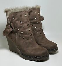 Tronchetto invernale da Donna con fodera rivestita in pelo, con strass  Eu 38