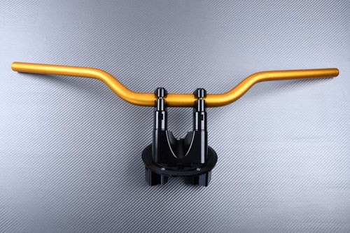 Kit riser manubrio gold - kit, gold-nero