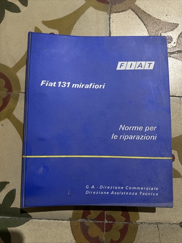 Manuale officina fiat 131 - fiat,