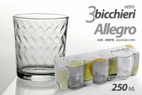Set bicchieri tavola - bicchieri, da