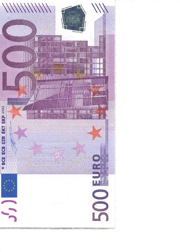 Banconota 500 euro prima