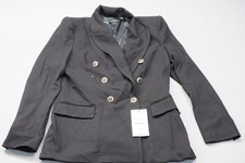 Giacca blazer nero doppiopetto